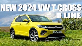 NEW 2024 VW T CROSS R LINE - BETTER THAN T ROC? #vw #suv #vwtcross