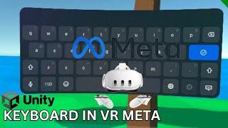 Keyboard in Virtual Reality (VR ) in Unity for Meta Quest | Virtual keyboard | Nested Mango