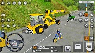 JCB Liftall Crane Driving - Bus Simulator Indonesia - Android Gameplay