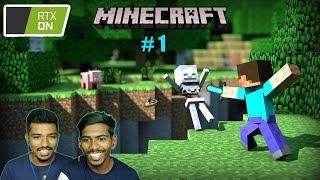 Day 1 in Minecraft - RTX ON  | Mining IRON ,Granite and More.. | Minecraft Tamil