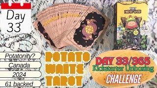 AKU36 - Day 33/365 Day #Kickstarter  Potato Waite Tarot  STANDARD Edition  #unboxing #flipthrough