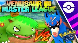 Shiny Venusaur Frenzy Plant the Master GO Battle League in Pokemon GO // Double Grass in Master