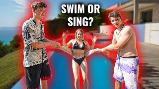 WIR MACHEN DIE SWIM OR SING CHALLENGE!  mit Moritz,Keanu,Nona II VLOG 446