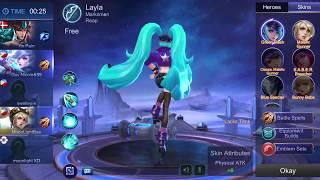 Green Flash Layla// Mobile Legends Gameplay