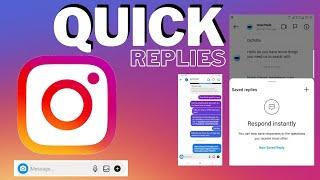 How to add Quick replies to Instagram direct message | Instagram Tip