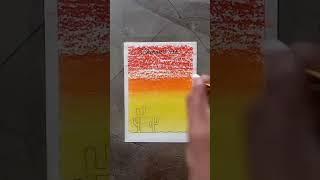 easy oil pastel drawing # youtubeshorts # shorts # chetan's art ️