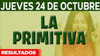 Resultado del sorteo Primitiva del Jueves 24 de Octubre del 2024.