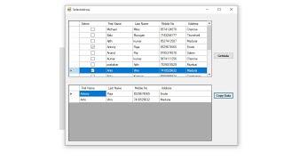 How to copy selected records from one Datagridview to another Datagridview- Vb. net