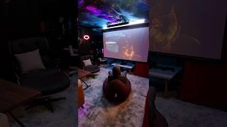 New PLAYSTATION Projector Gaming Setup  How did we do? #Gaming #godofwar #playstation