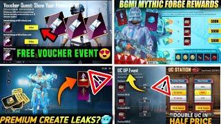 NEXT UC UP EVENT BGMI|NEXT MYTHIC FORGE|BGMI NEXT CHARACTER VOUCHER EVENT|NEXT PREMIUM CREATE BGMI