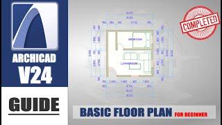 Archicad 24 Basic Floor Plan Tutorial For Beginner [COMPLETE]