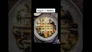 Yogurt  waffles | recipe in Description | #recipe #shorts #foodie #eating #sweets