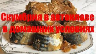 Вкусные консервы, из скумбрии в автоклаве. В домашних условиях.