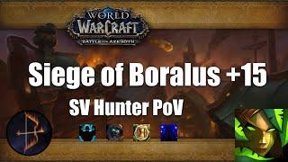 +15 Siege of Boralus Survival Hunter PoV