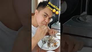 breakfast with tuna head soup #food #shorts