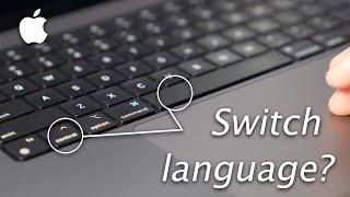 How to switch Keyboard Language on Mac