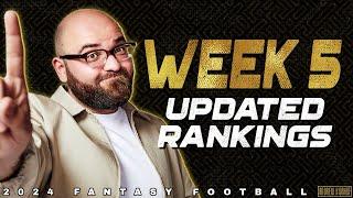 Week 5 Updated Rankings - 2024 Fantasy Football