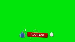 Abone Ol Like At Bildirimleri Aç Animasyonu Green Screen