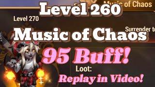 Hero Wars Music of Chaos Level 260 | 95 buff Auto