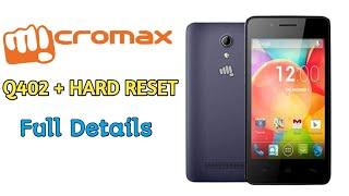 micromax q402 plus hard reset / micromax q402 + hard reset