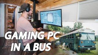 Is This the Best Gaming PC in a TINY HOUSE? | Traveling and Online Gaming in a Bus! | Buslife