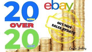 20 EBAY SALES OVER £20 - OCTOBER/NOVEMBER UPDATE | CARLA JENKINS