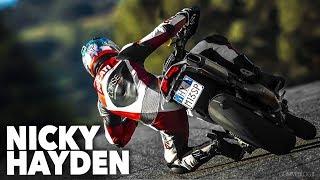 Nicky Hayden Hypermotard  WHEELIE Ducati Hypermotard Stunt Rider Motorcycle Bike Riding