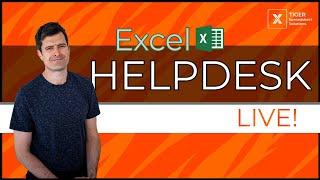 Excel Helpdesk LIVE #3 - Get Beginner Excel VBA Help