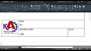 AutoCAD Basic: Creating Title Block with Attributes