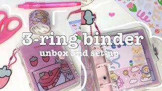 Unbox and setup my first mini 3-ring binder with me 