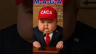 Baby Caca Trump Uncensored "Make America Whine Again: US Tariff AI Meme