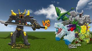 GLORIOUS WROUGHTNAUT vs MOWZIES MOBS | MINECRAFT