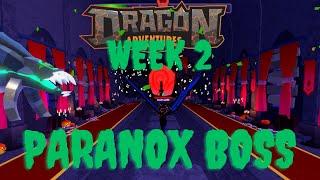 Week 2 has arrived and so has the Paranox boss!!-Roblox Dragon Adventures Halloween Event