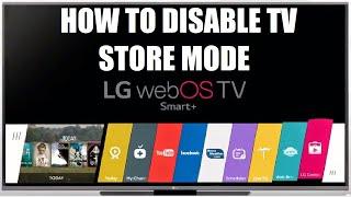 How to disable Store Demo Mode in LG WebOs TV