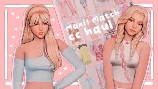 AUGUST MAXIS MATCH CC HAUL + CC LINKS🩷 | The Sims 4