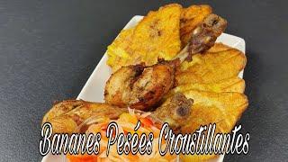 #30 Recette Bananes pesées Haïtien, How To Make Haitian Fried Plantains,Bannann Peze,Vegan, 1/2.