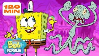 Bob Esponja | ¡Cada Monstruo en Fondo de Bikini! | Compilación de 2 Horas | Bob Esponja en Español