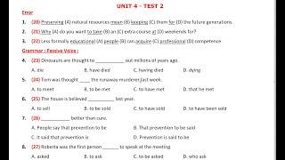 E12 - Unit 4 - Practice test 2 (Q20-40)