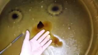 Melted paraffin wax