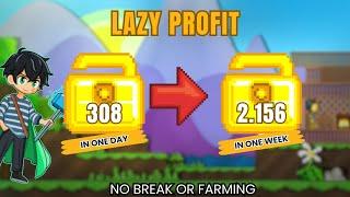 Secret LAZY Profit! 3 DL in One Day with No Effort!? 21 DL in One Week!? | Growtopia 2024