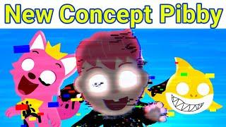 Friday night funky' Vs Pinkfong. Baby shark. and Babyfinn, Pibby Glitch Leaks (FNF/Mod/Pibby)