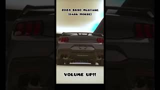 2024 Mustang Dark Horse S650 VS Mustang GT S550 startup