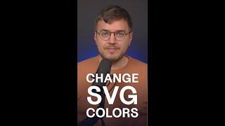 Simple Trick to Change SVG Colors with CSS #shorts