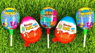 Lollipops Unpacking ASMR  Chupa Chups Surprise Lollipops, Kinder Joy | Satisfying Video