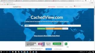 How to load website from cache - Load old version of website