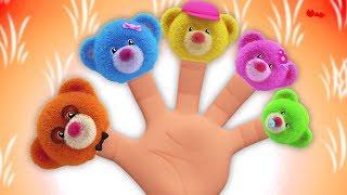 плюшевый мишка палец семья | Teddy Finger Family | Baby Toons Network Russia | песенки для детей