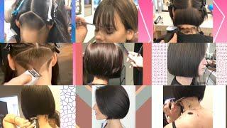 short bob haircut | Top Short Haircuts for Women | long to short haircut makeover #bobhaircut