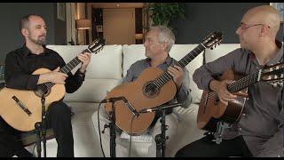 Barcelona Guitar Trio rehearses "Entre dos Aguas"