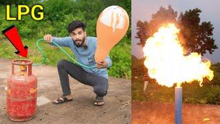 LPG Gas Vs baloon  gone wrong | Vishal ke experiment