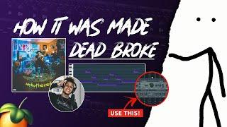 How "DEAD BROKE" by Lil Skies Was Made (in 5 minutes)